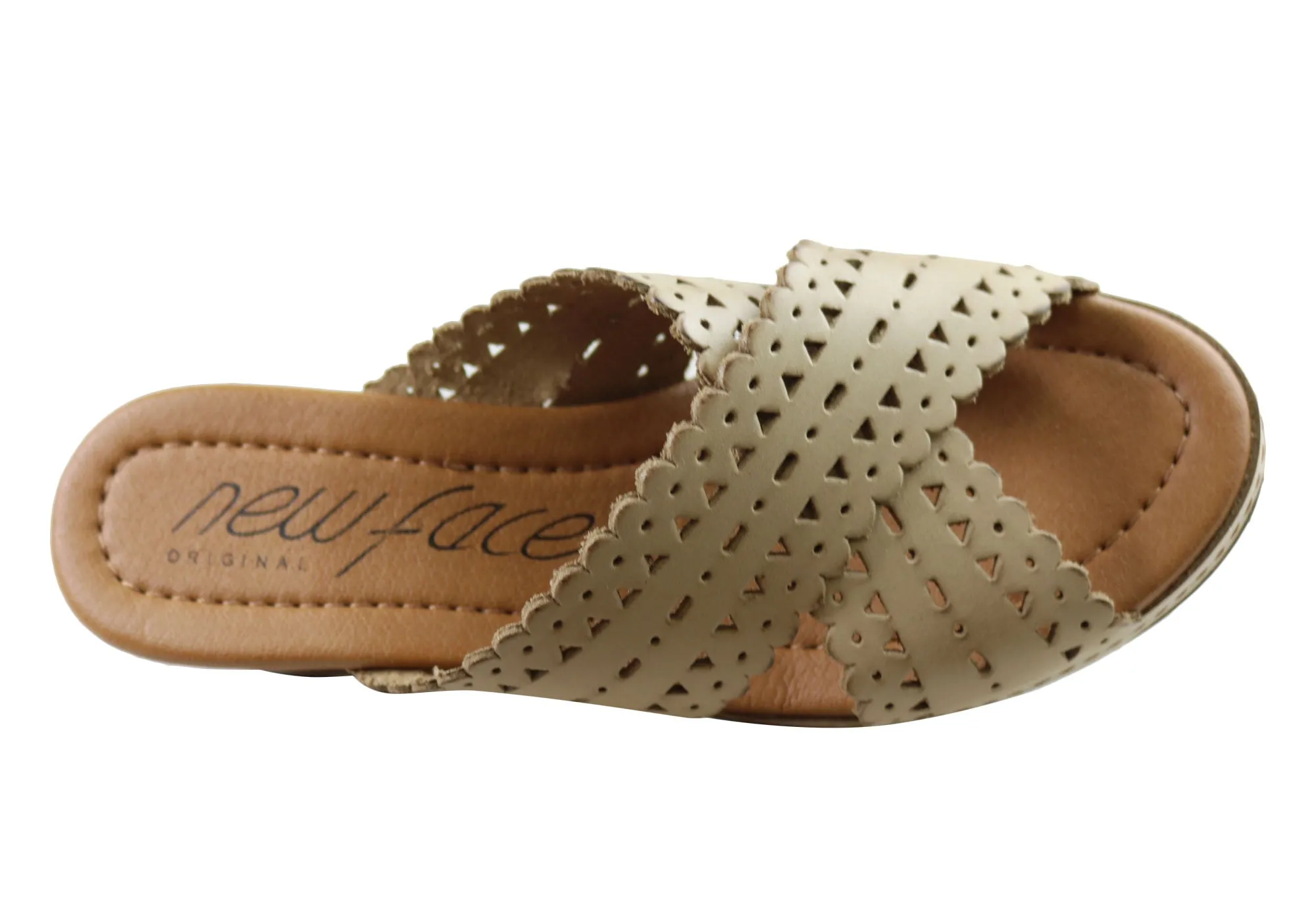 Nouvelles Sandales à Plateforme en Cuir pour Femmes Tory Fabriquées au Brésil - Chaussures New Face
