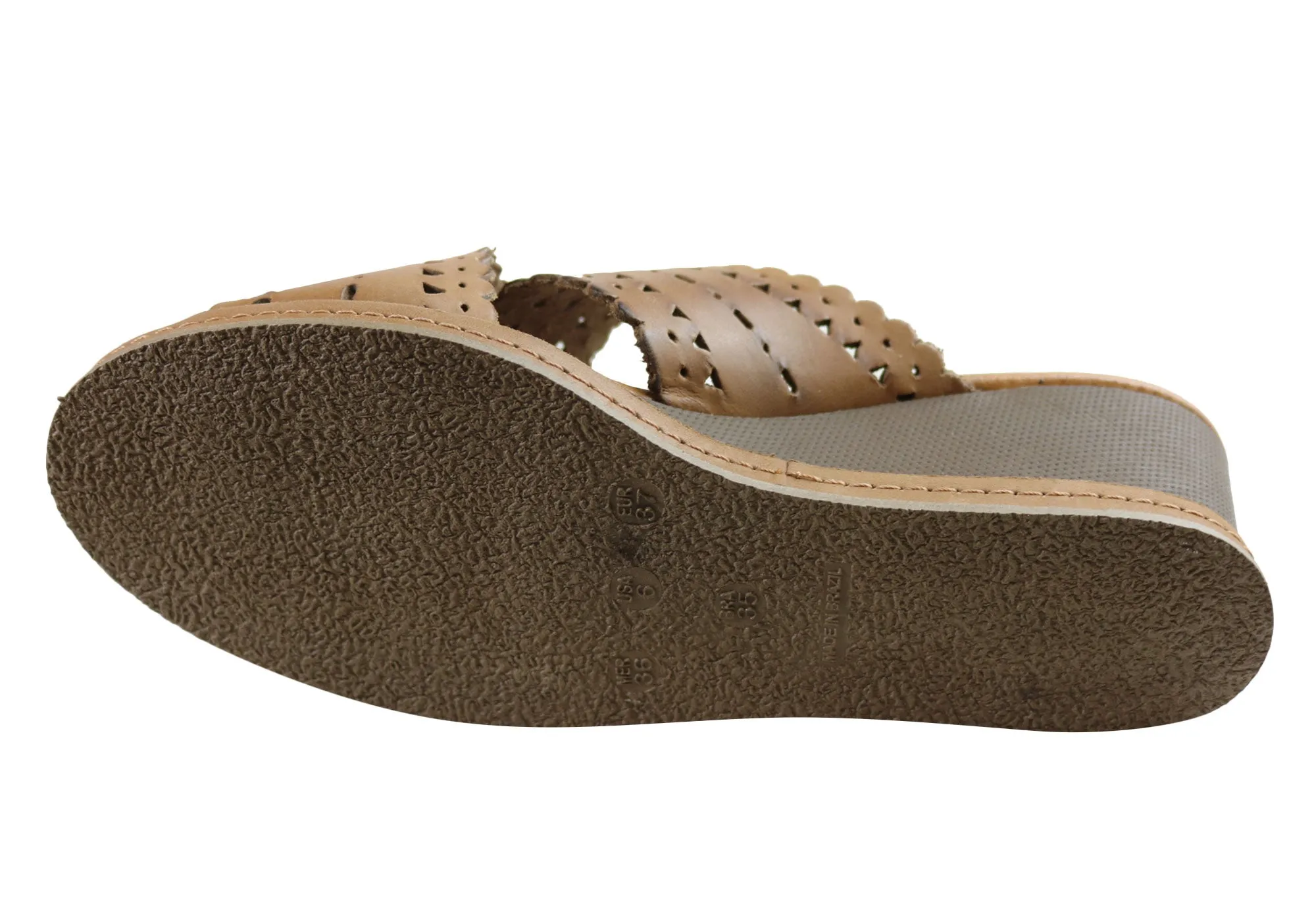 Nouvelles Sandales à Plateforme en Cuir pour Femmes Tory Fabriquées au Brésil - Chaussures New Face