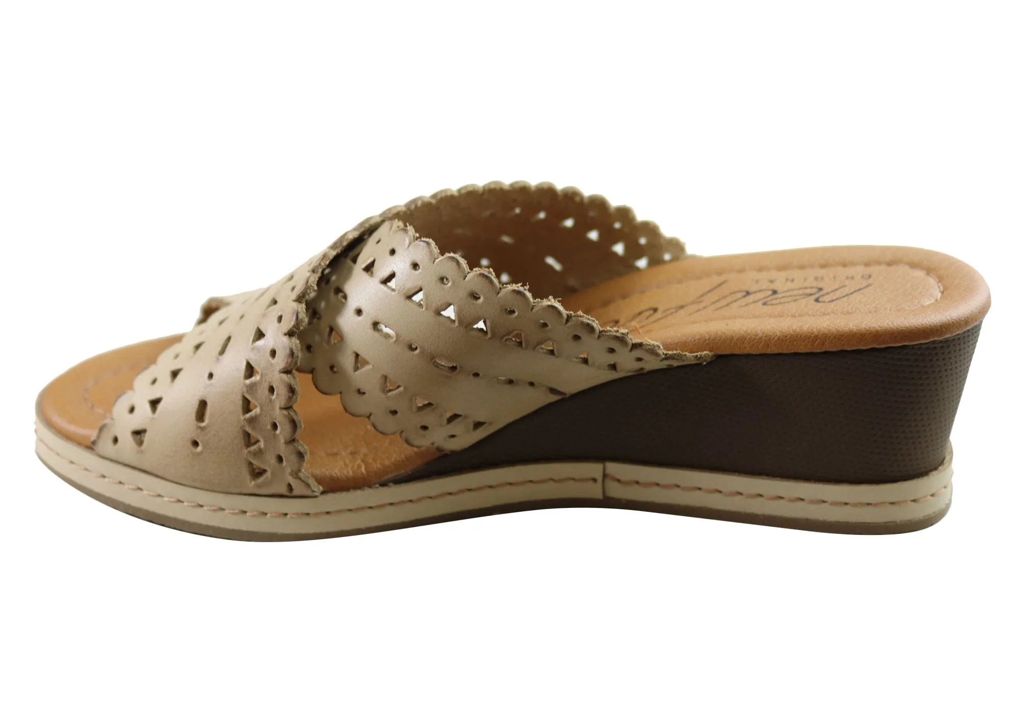 Nouvelles Sandales à Plateforme en Cuir pour Femmes Tory Fabriquées au Brésil - Chaussures New Face