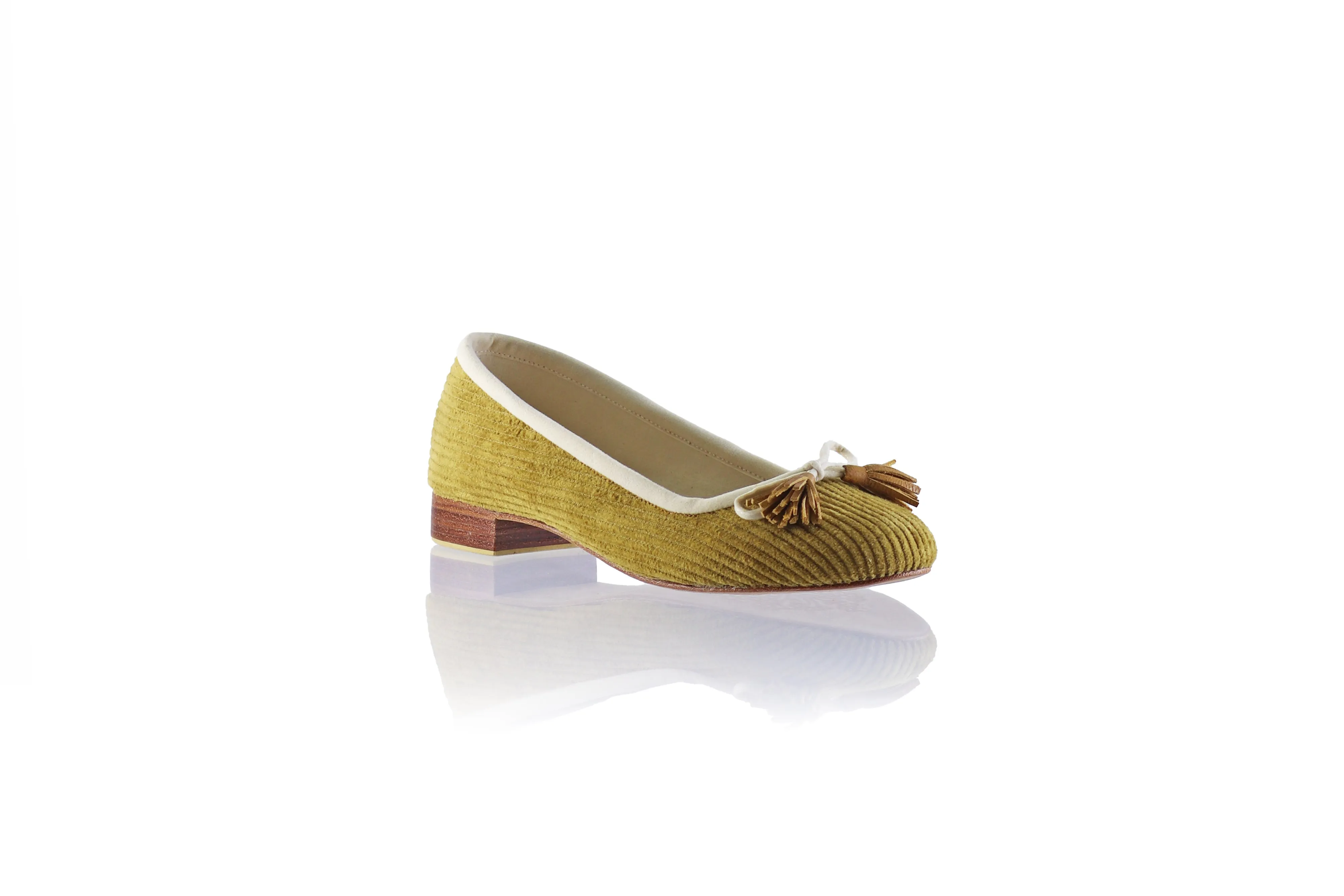 Noemi 20mm Ballet - Velours côtelé caramel