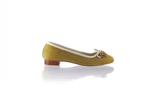 Noemi 20mm Ballet - Velours côtelé caramel
