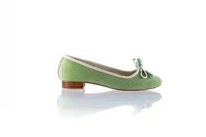 Noemi 20mm Ballet - Velours côtelé vert