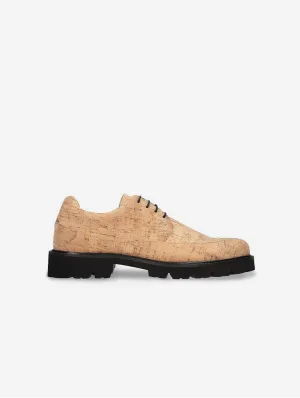 Chaussures Derby Vegan pour Homme Nolan en Liège | Marron