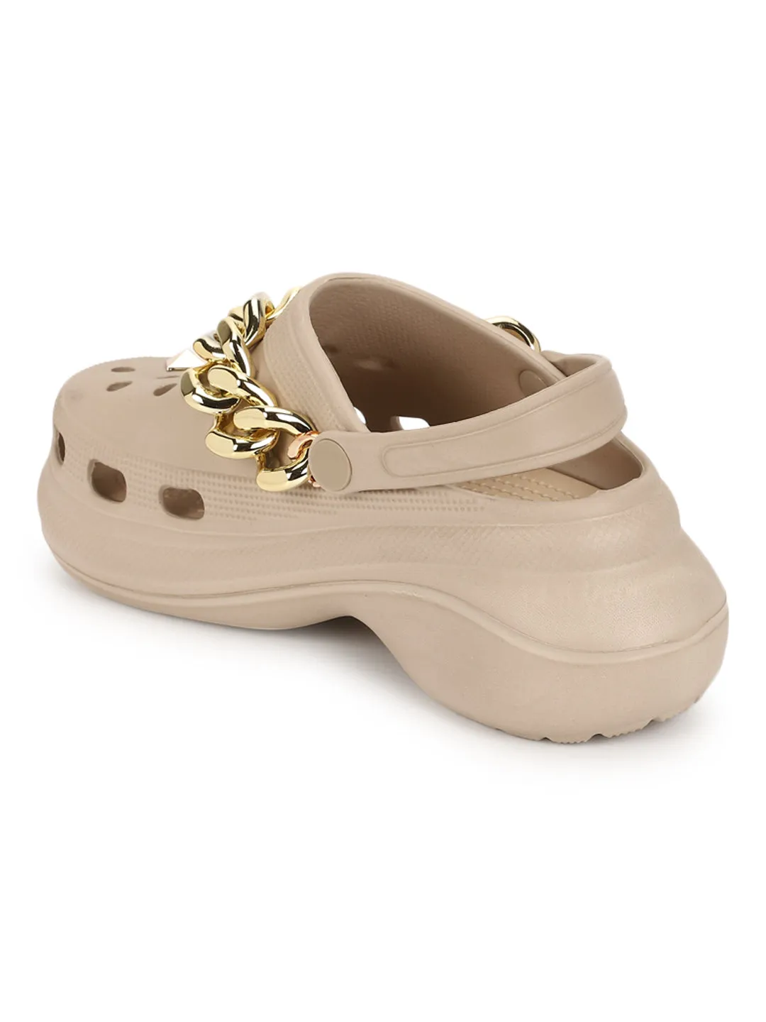 Mules en PU nude à enfiler (TC-RS3481-NUD)