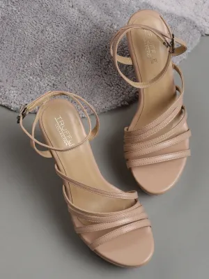 Sandale à plateforme PU nude (TC-ST-1017-NUD)