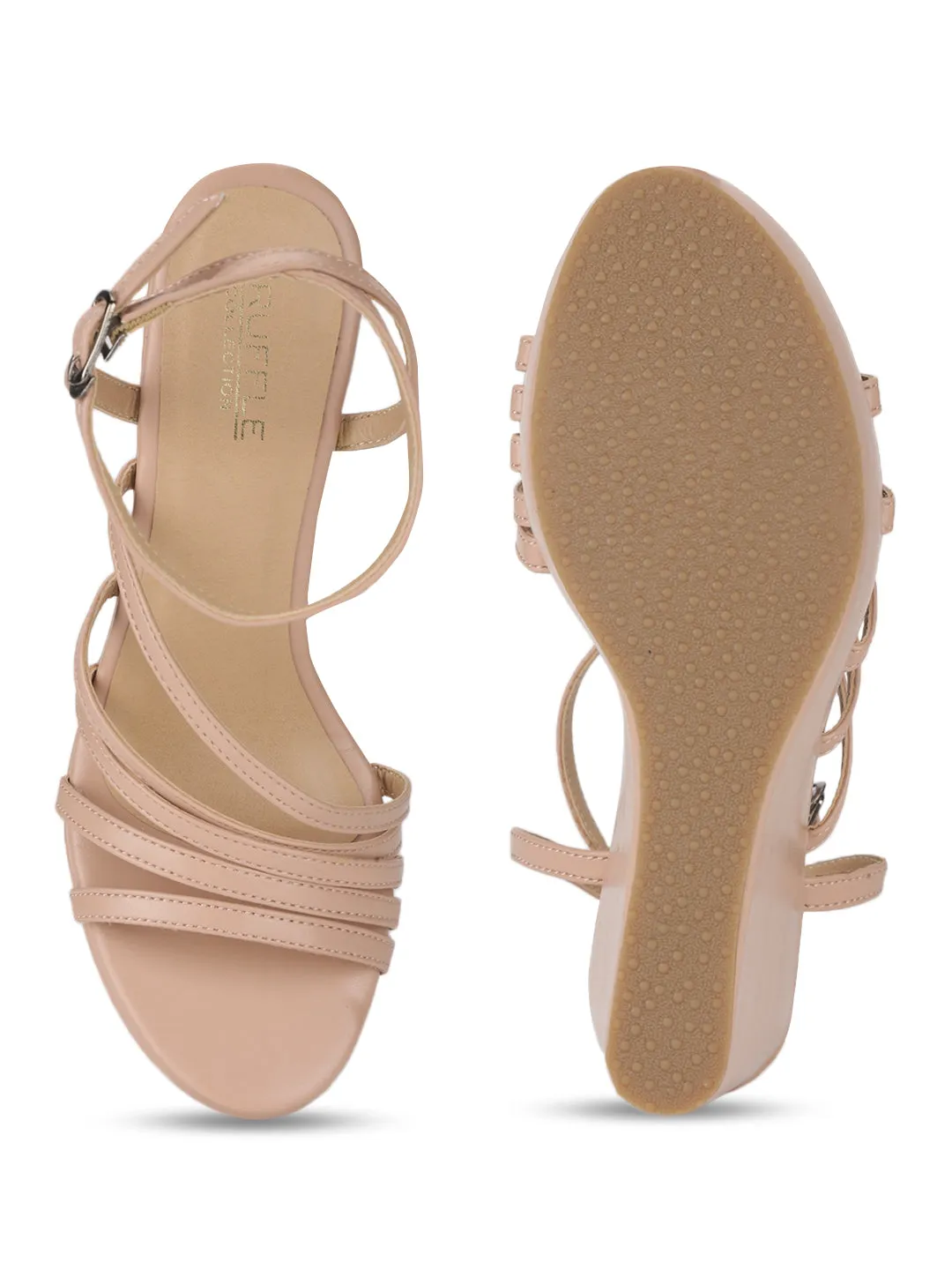 Sandale à plateforme PU nude (TC-ST-1017-NUD)