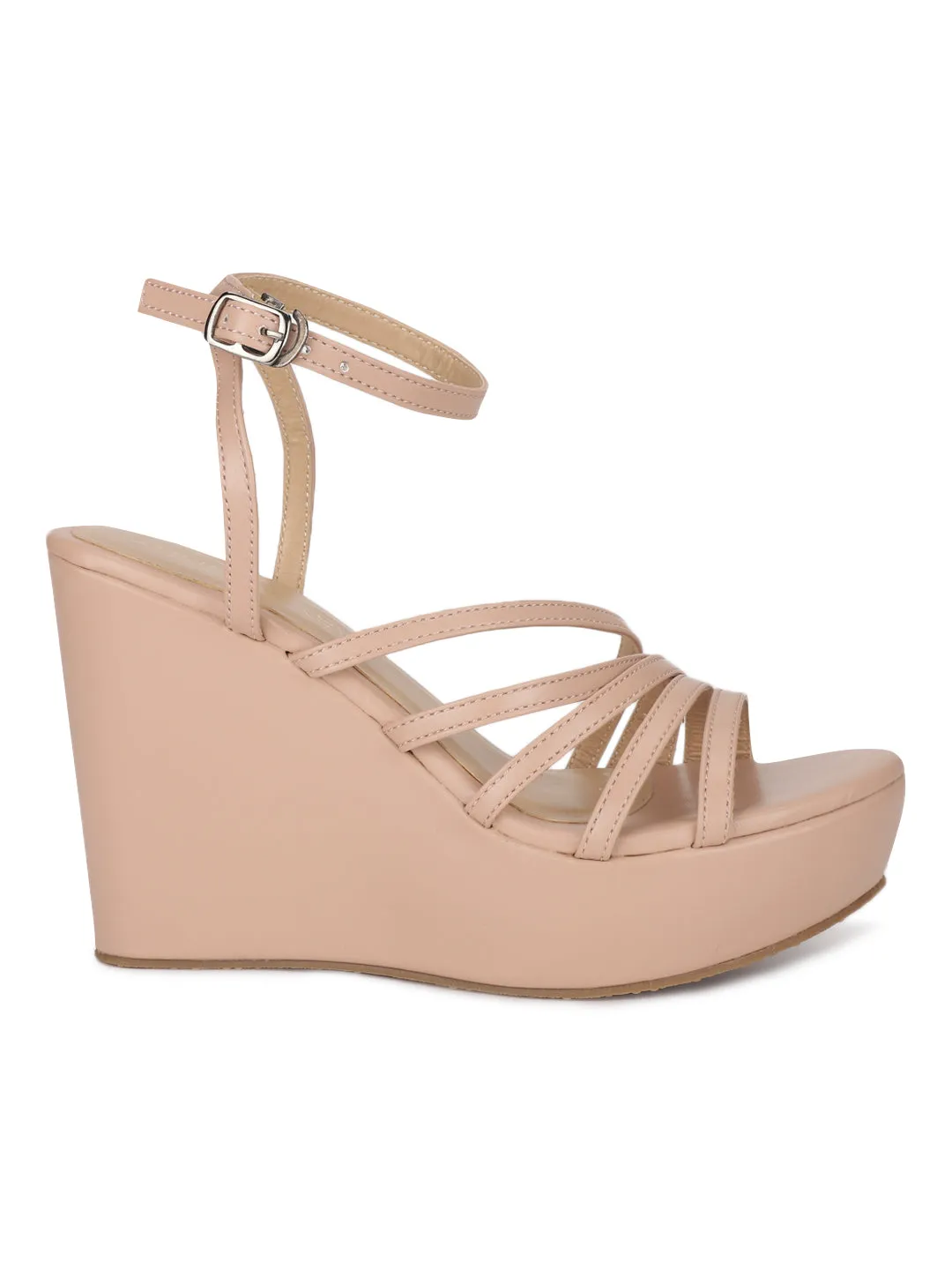 Sandale à plateforme PU nude (TC-ST-1017-NUD)