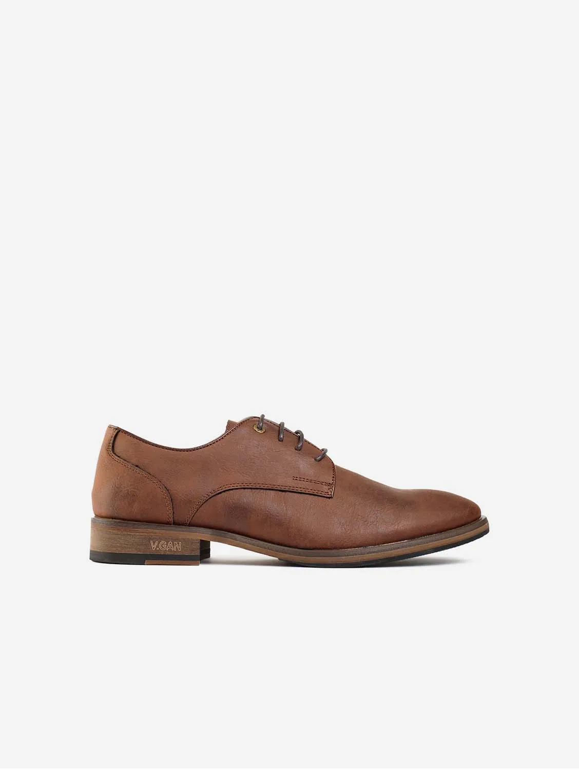 Chaussures Derby en Simili-Cuir Vegan pour Homme Oatmeal 2 | Tan