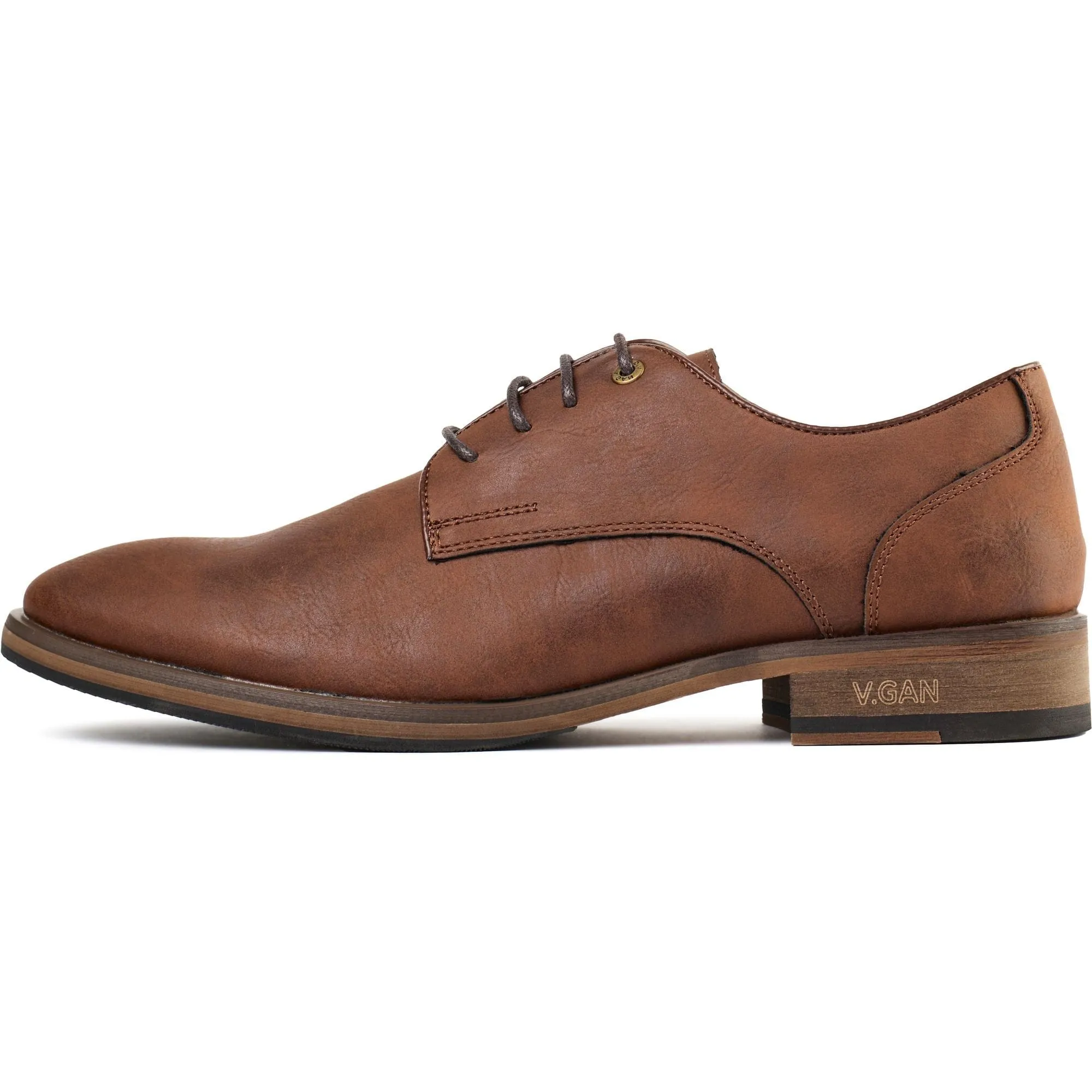 Chaussures Derby en Simili-Cuir Vegan pour Homme Oatmeal 2 | Tan
