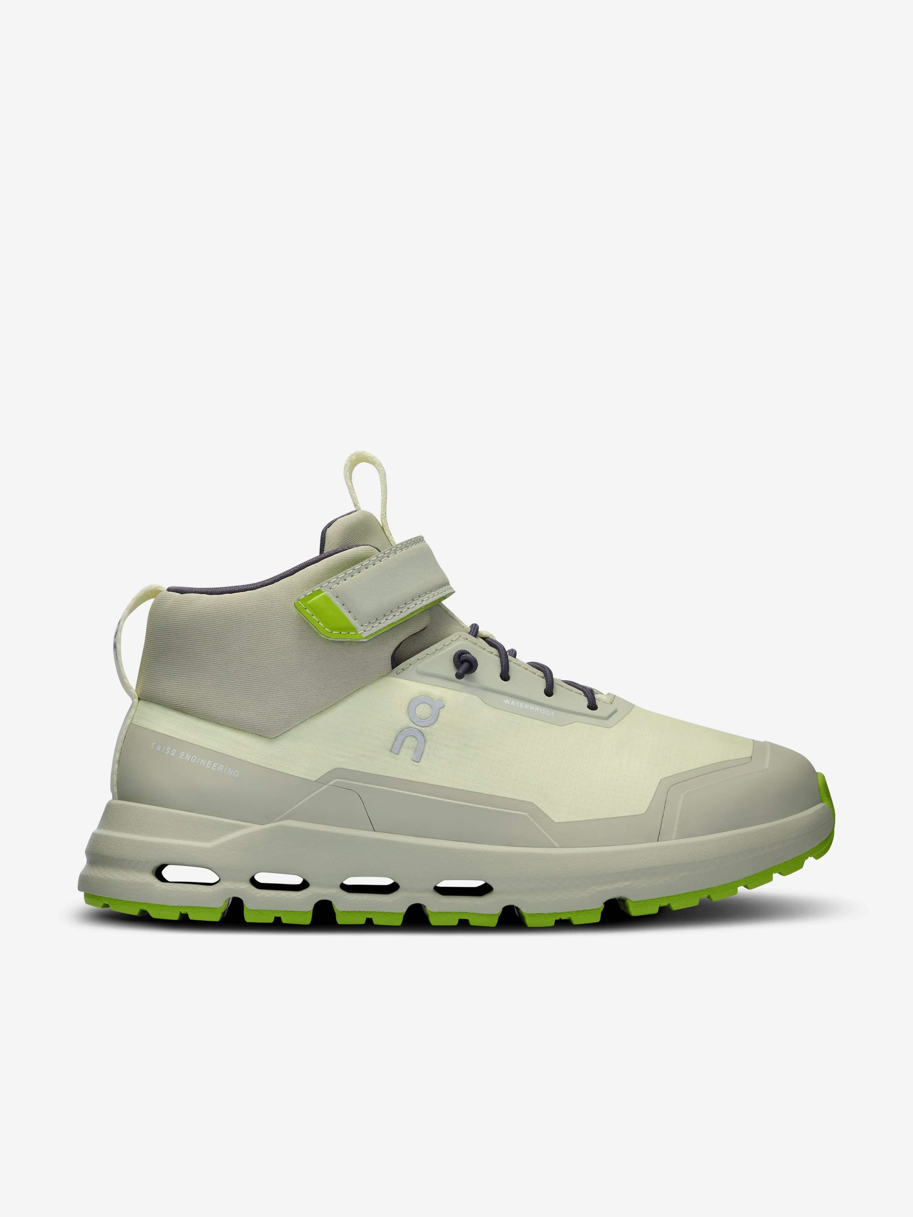 Chaussures de Running Enfant Cloudhero Mid Imperméables en Vert