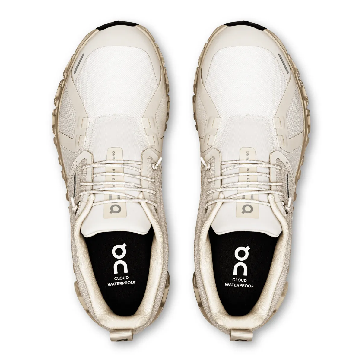 On Running Femme Cloud 6 Imperméable Perle/Crème On Running