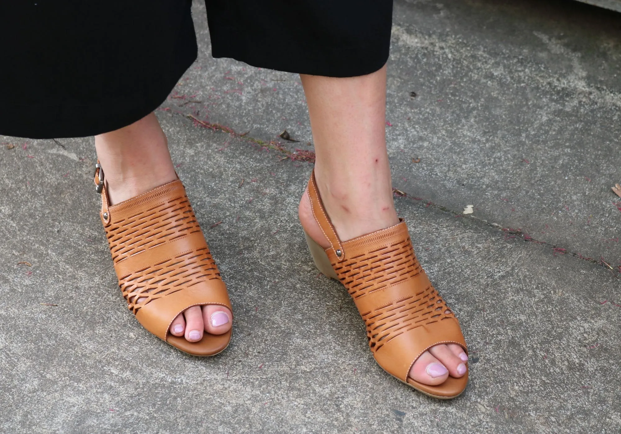 Orizonte Posy Sandales Femme à Talon Larges en Cuir Européen Confortables Chaussures Orizonte