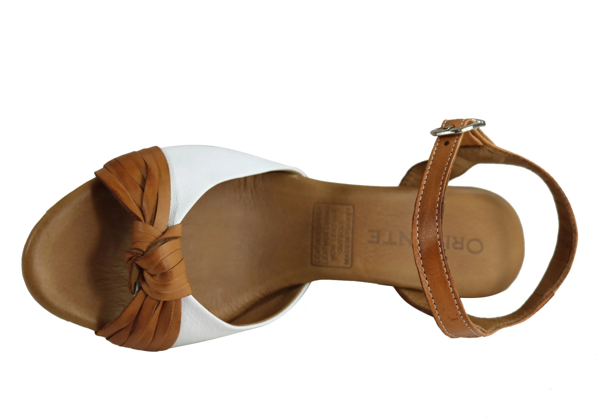 Orizonte Toronto Sandales Femme à Talon Compensé Confortable en Cuir Européen Orizonte Chaussures