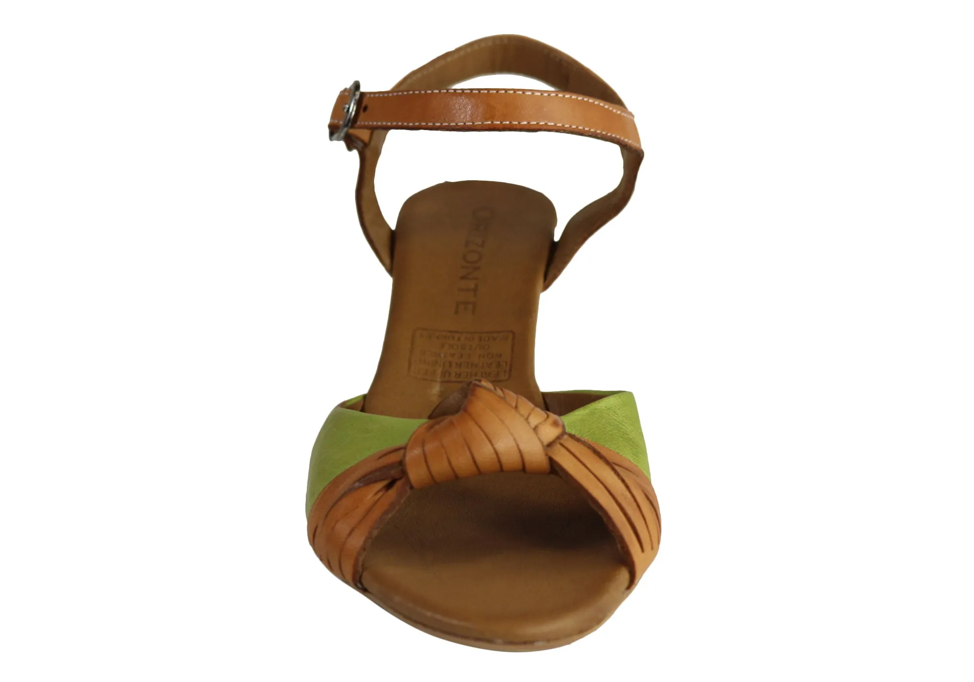 Orizonte Toronto Sandales Femme à Talon Compensé Confortable en Cuir Européen Orizonte Chaussures