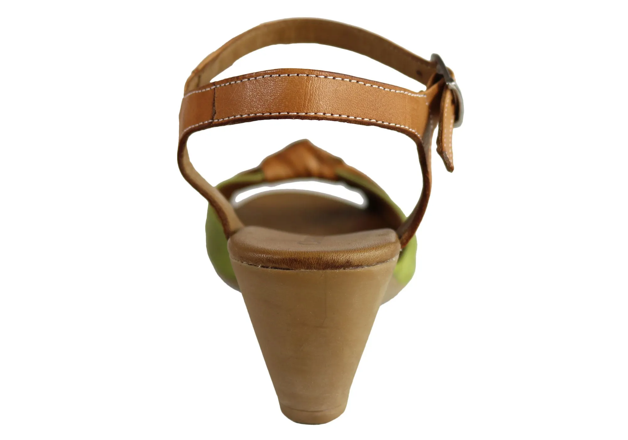 Orizonte Toronto Sandales Femme à Talon Compensé Confortable en Cuir Européen Orizonte Chaussures