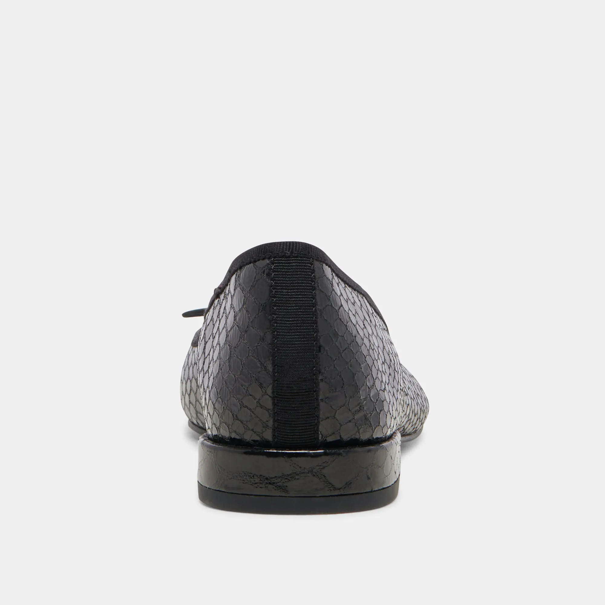 PALANI BALLET FLATS SERPENT MINUIT EMBOSSÉ
