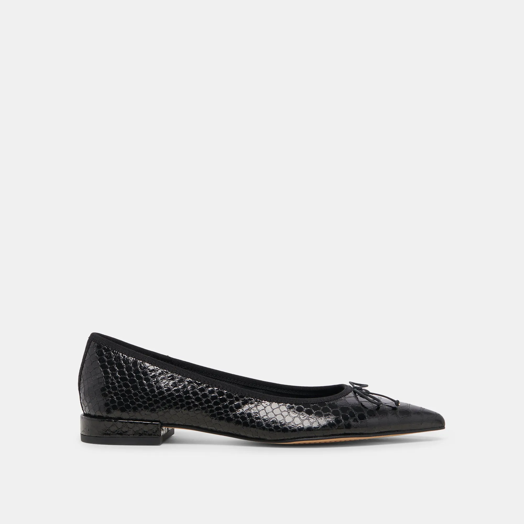 PALANI BALLET FLATS SERPENT MINUIT EMBOSSÉ
