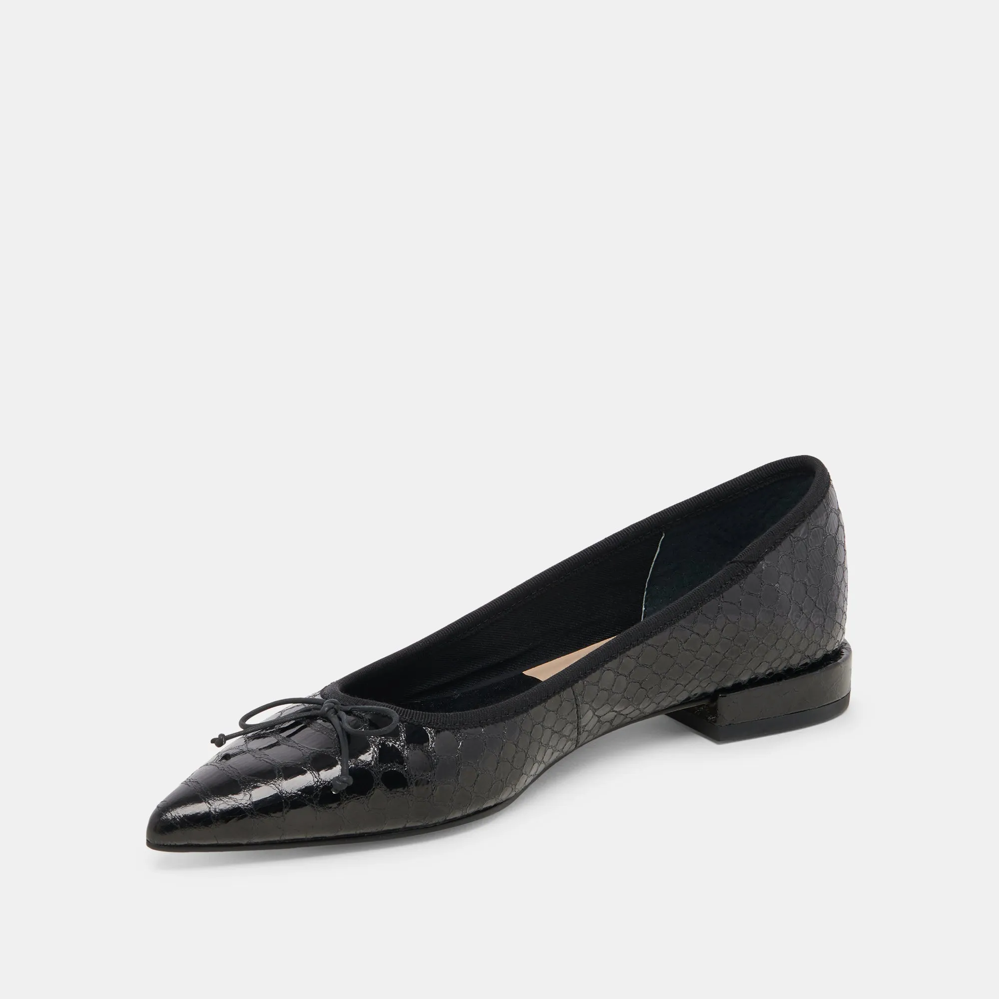 PALANI BALLET FLATS SERPENT MINUIT EMBOSSÉ