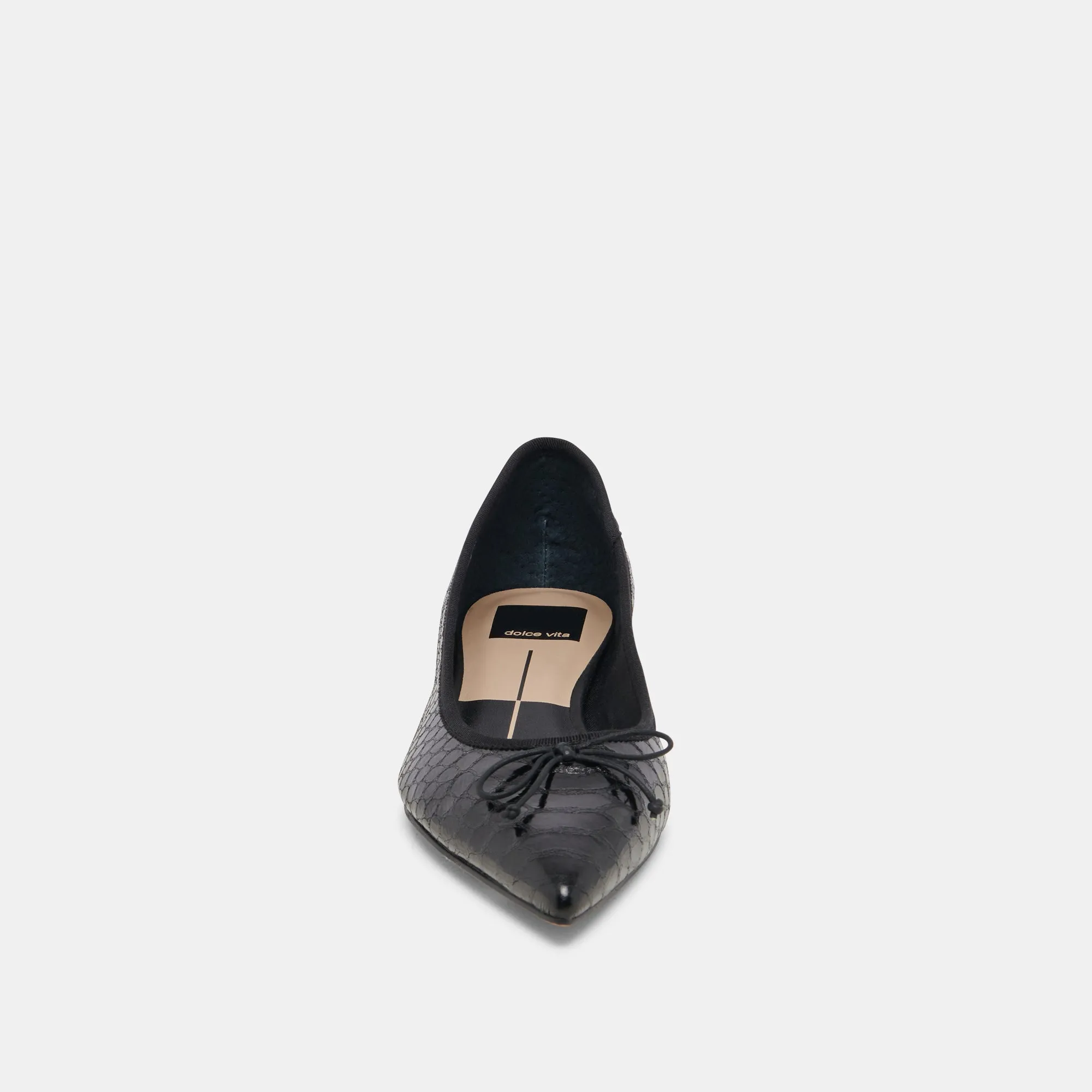 PALANI BALLET FLATS SERPENT MINUIT EMBOSSÉ