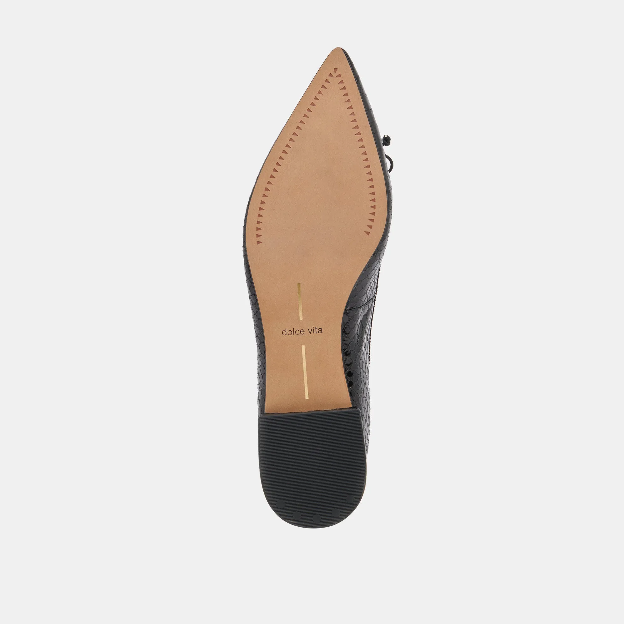 PALANI BALLET FLATS SERPENT MINUIT EMBOSSÉ