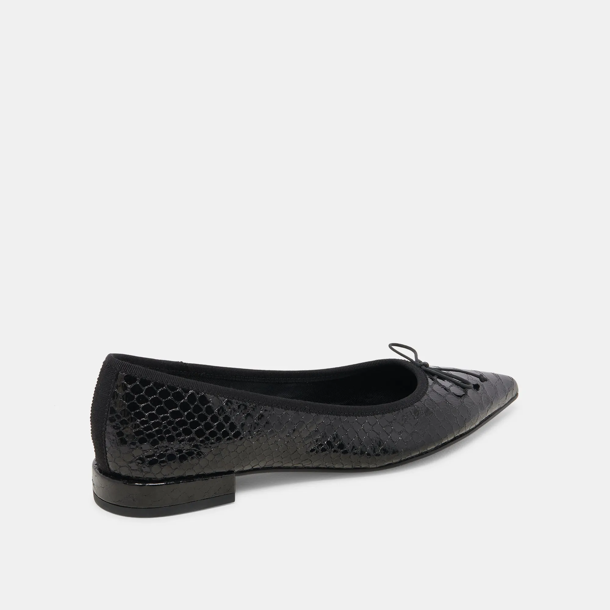 PALANI BALLET FLATS SERPENT MINUIT EMBOSSÉ