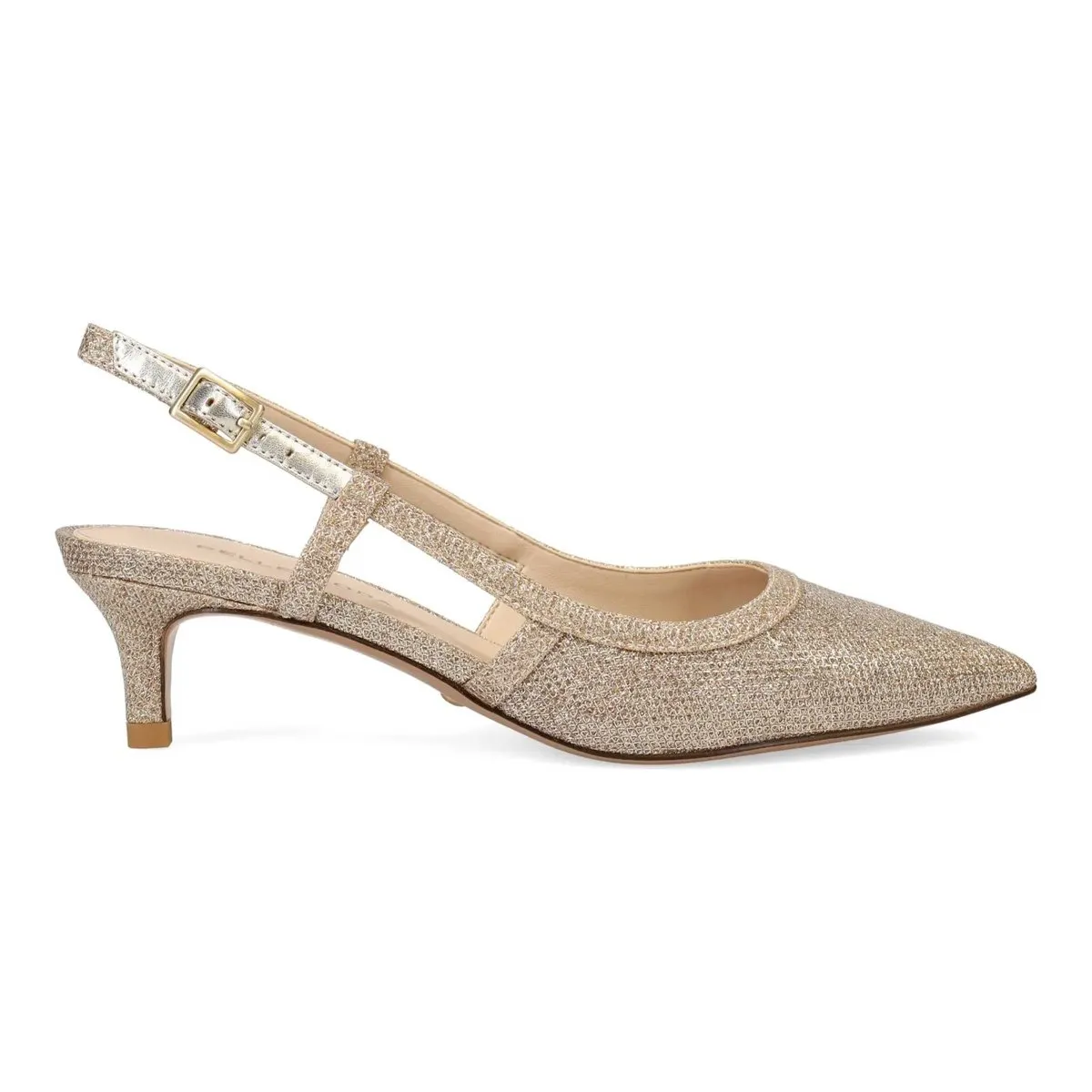 Pelle Moda Femme Deena 2 Textile Platine Or