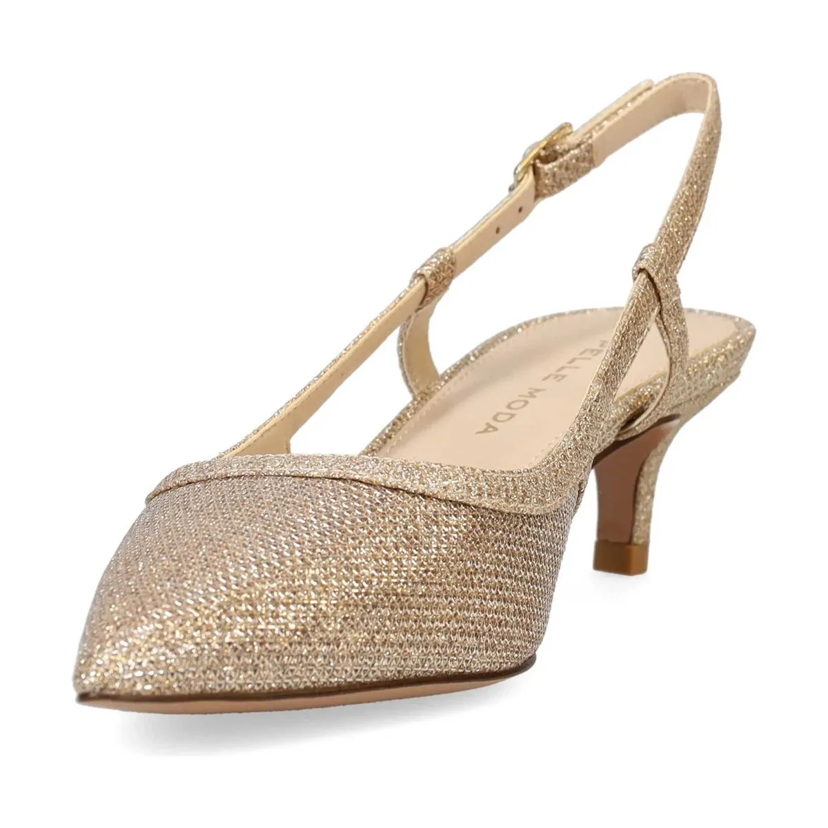 Pelle Moda Femme Deena 2 Textile Platine Or