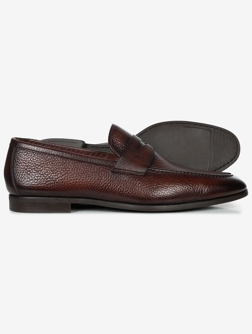 Penny Loafer en Cuir Marron