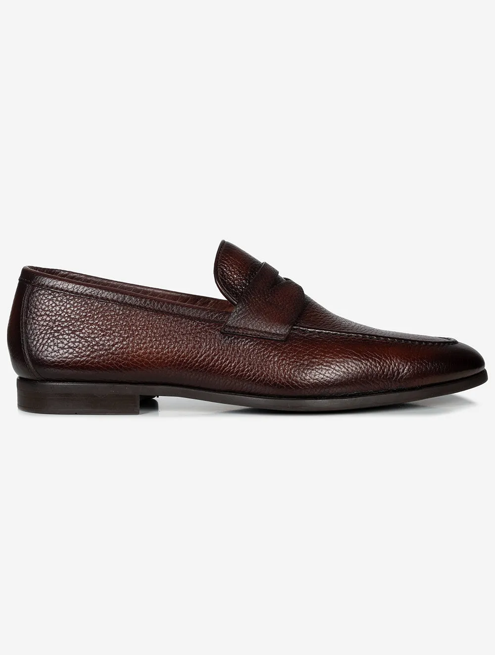 Penny Loafer en Cuir Marron