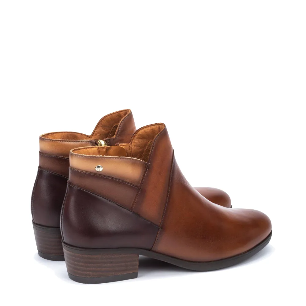 Pikolinos Bottes Femmes Daroca en Cuir à Enfiler en Cuero Tan