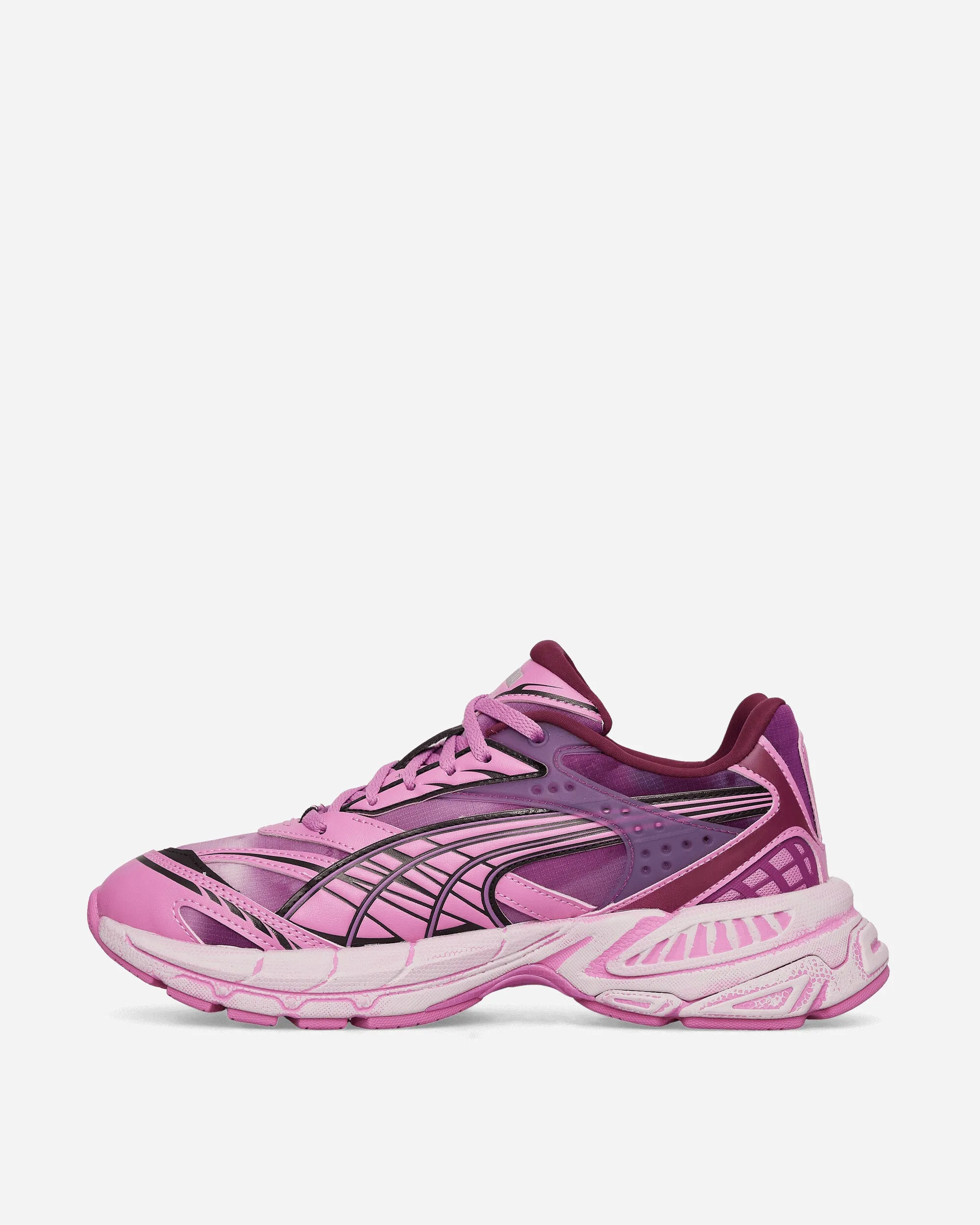 Pleasures Velophasis Sneakers Surteintées Vin de Raisin / Mauve Pop