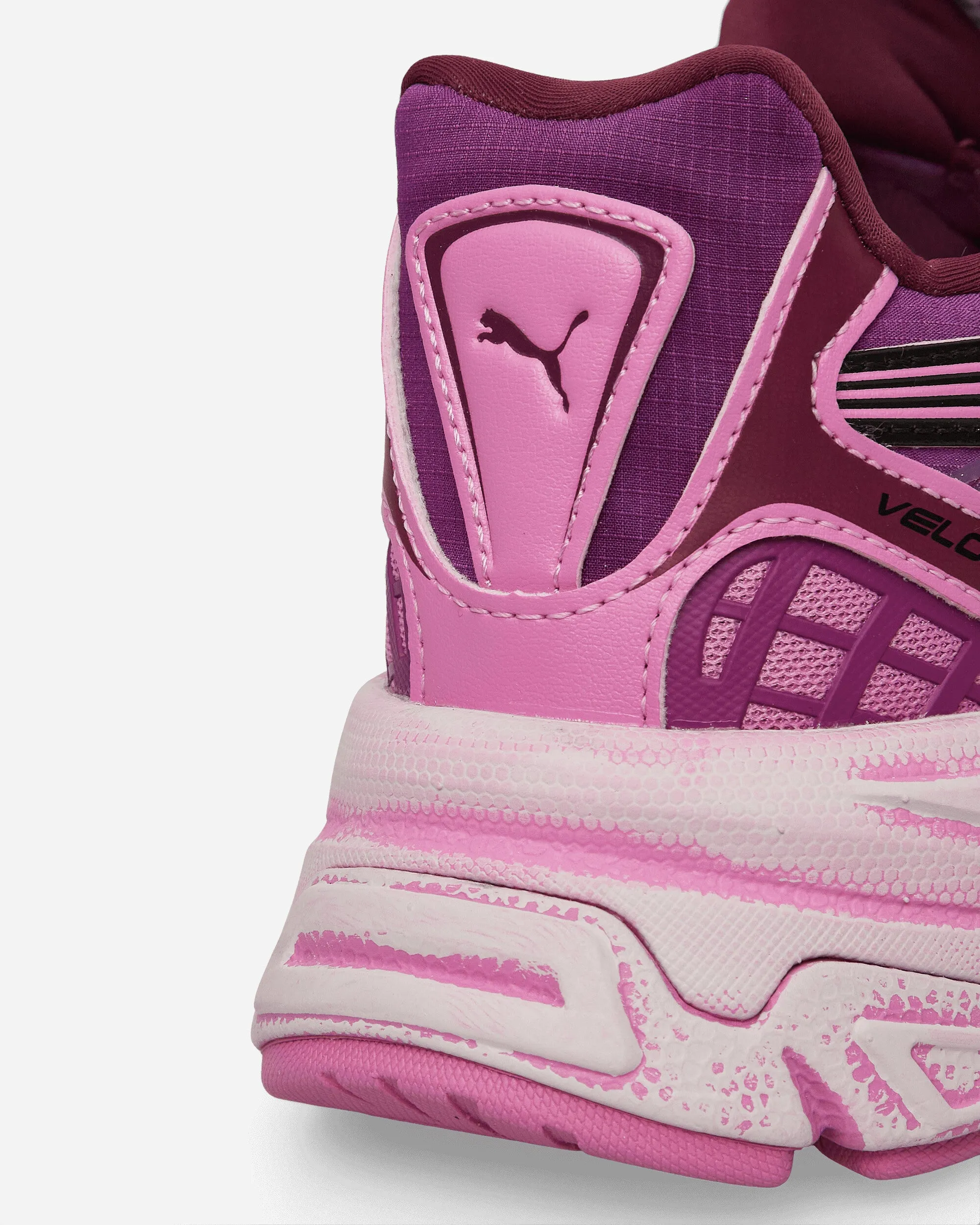 Pleasures Velophasis Sneakers Surteintées Vin de Raisin / Mauve Pop