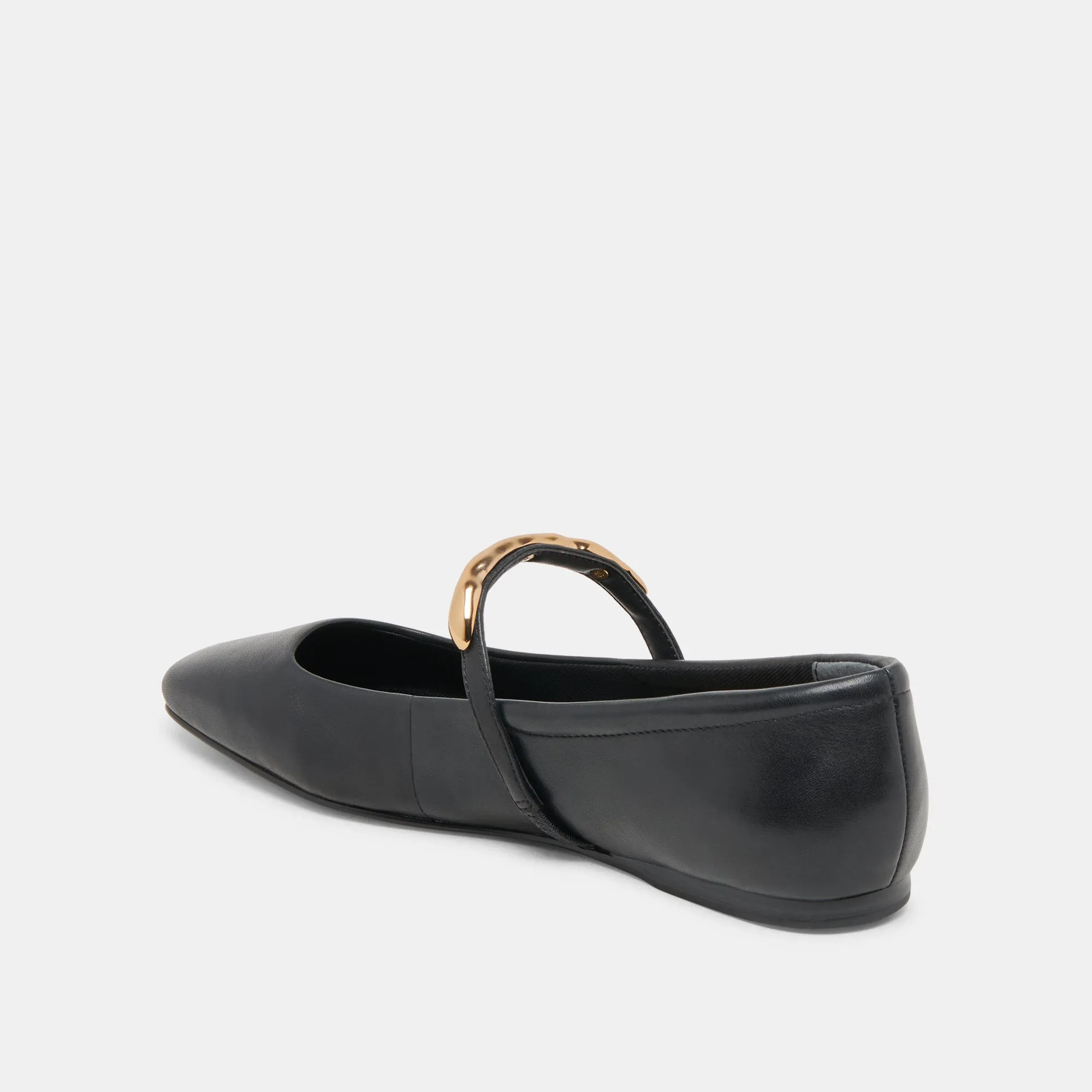 BALLERINES RADYA EN CUIR NOIR