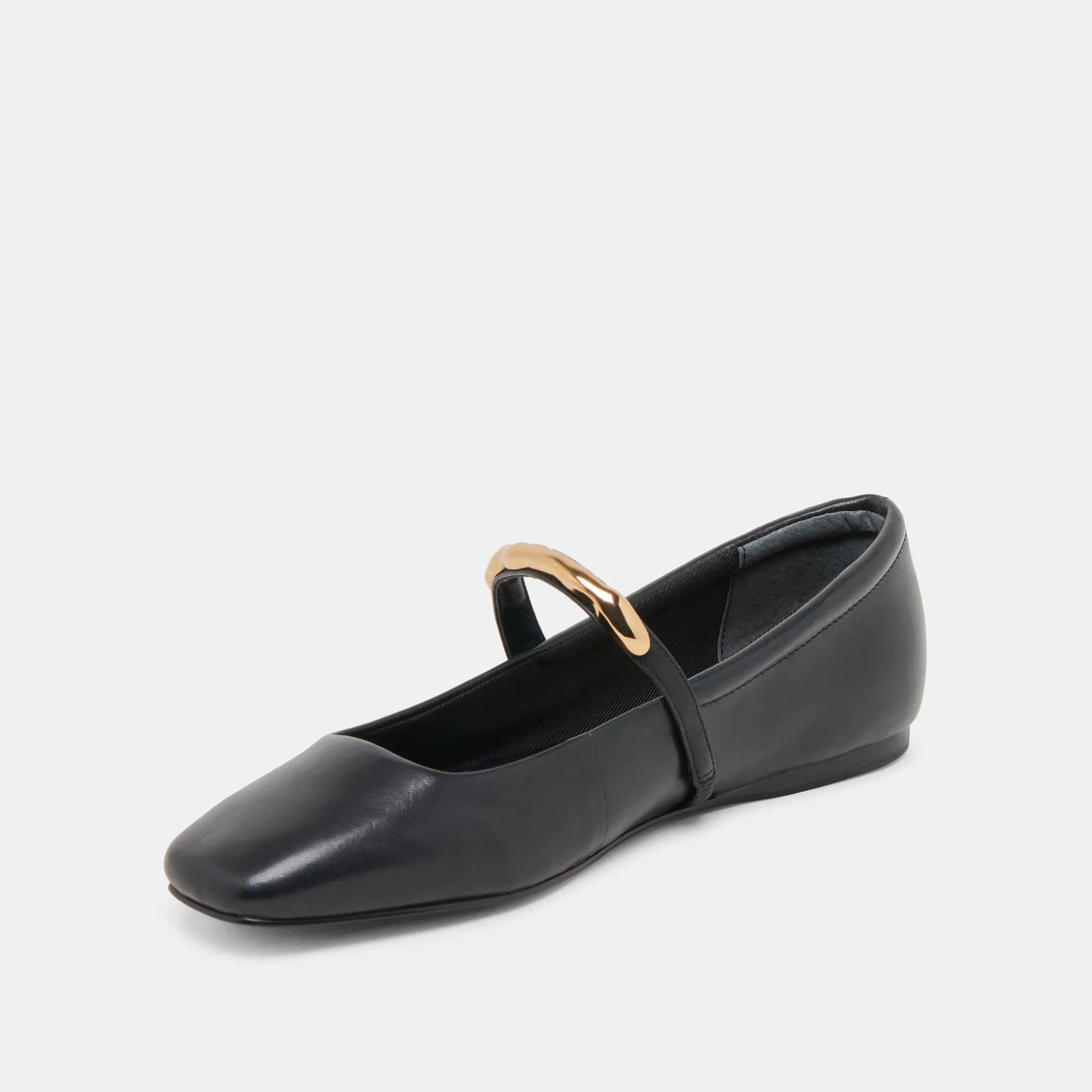 BALLERINES RADYA EN CUIR NOIR