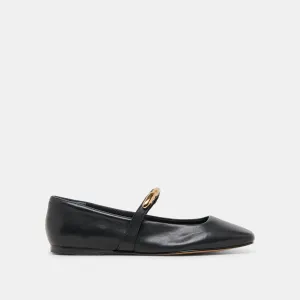 BALLERINES RADYA EN CUIR NOIR
