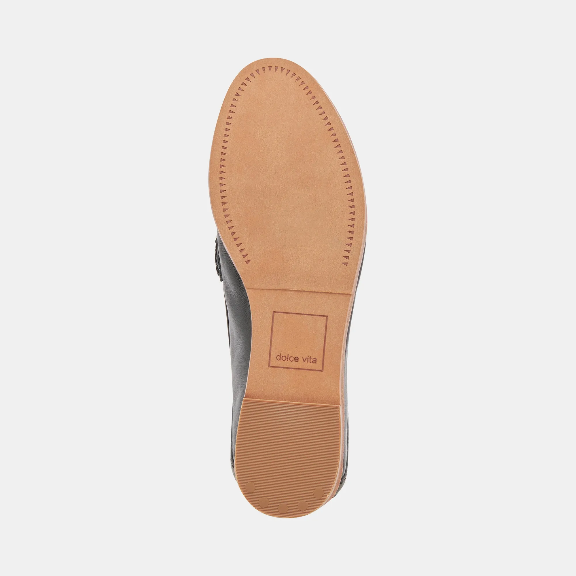REIGN FLATS CUIR NOIR