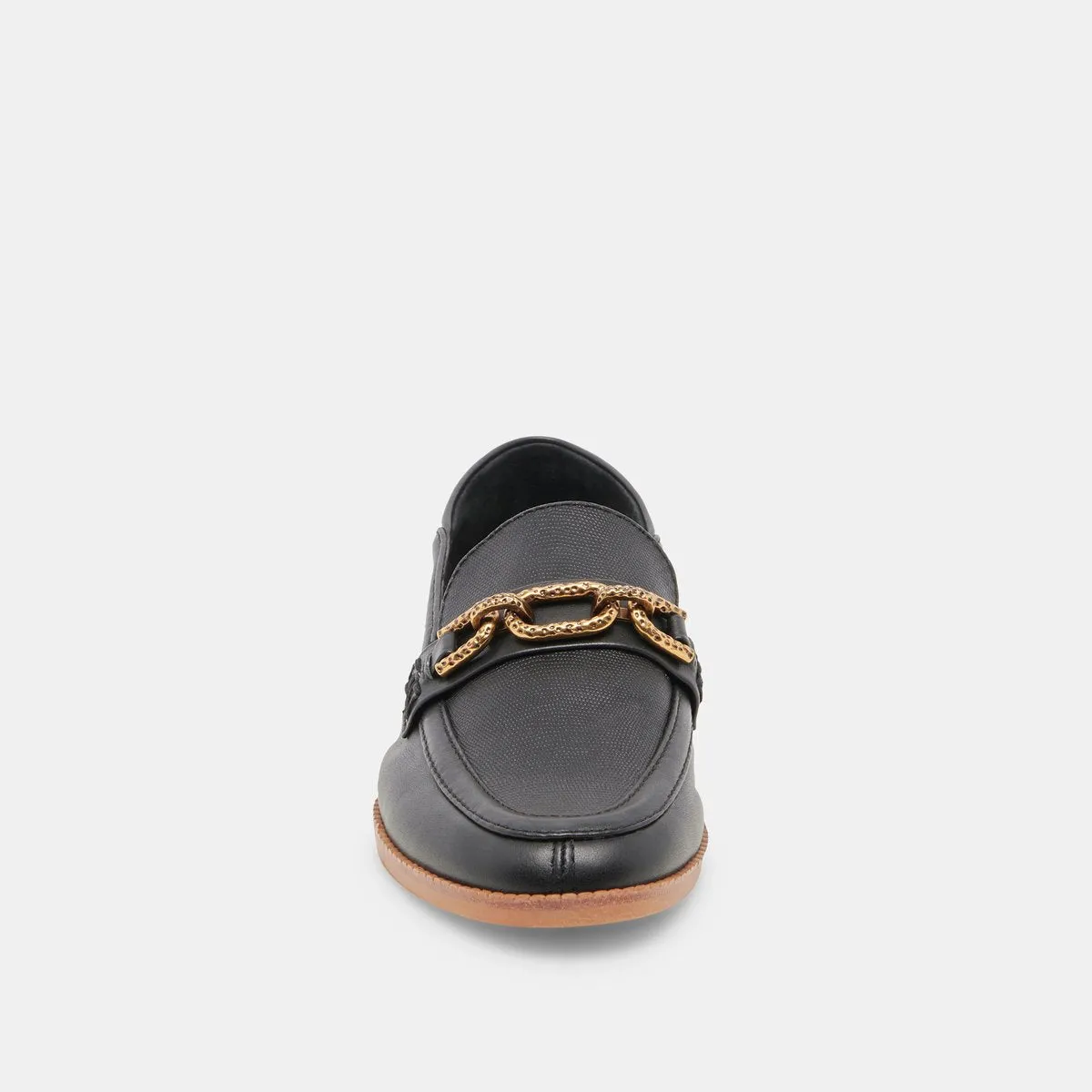 REIGN FLATS CUIR NOIR