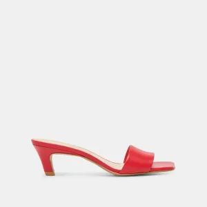 REXA TALONS CUIR CHILI