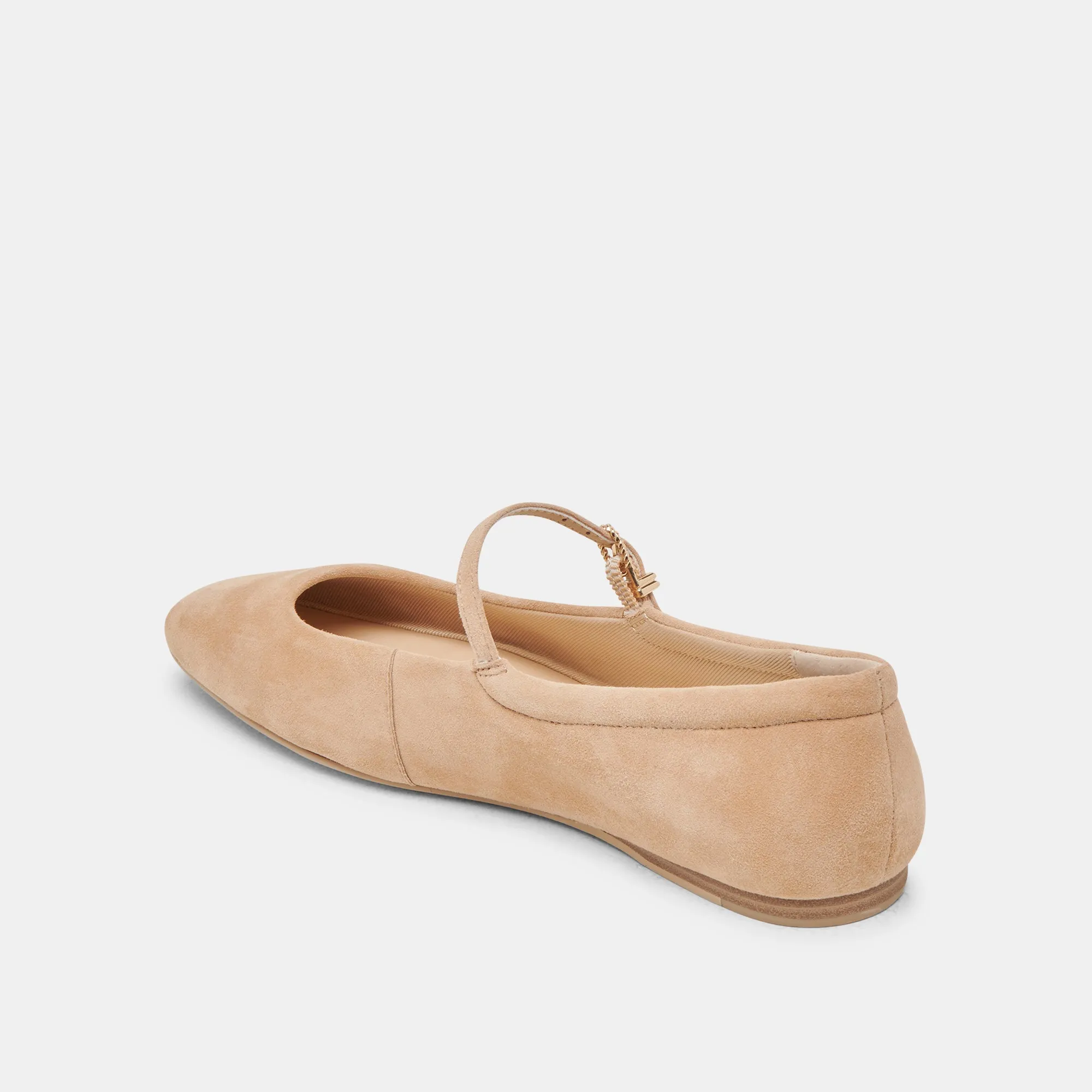 BALLERINES REYES EN DAIM DE BAMBOU