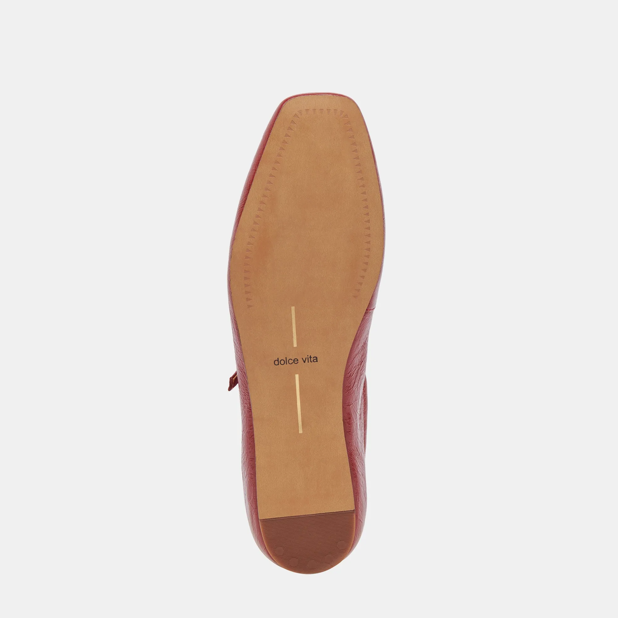 BALLERINES REYES ROUGE VERNIS FROISSÉ