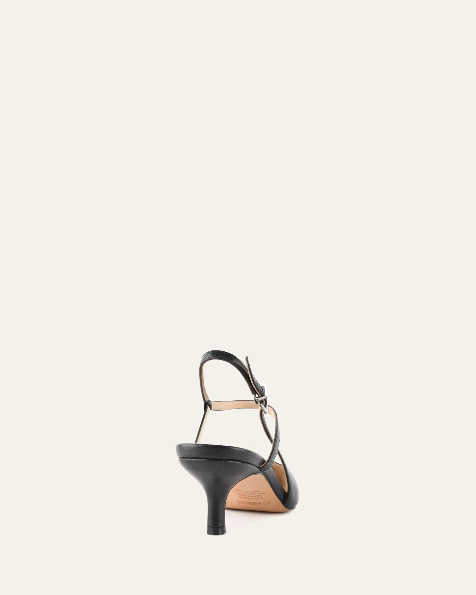 RICKI TALONS MOYENS CUIR NOIR