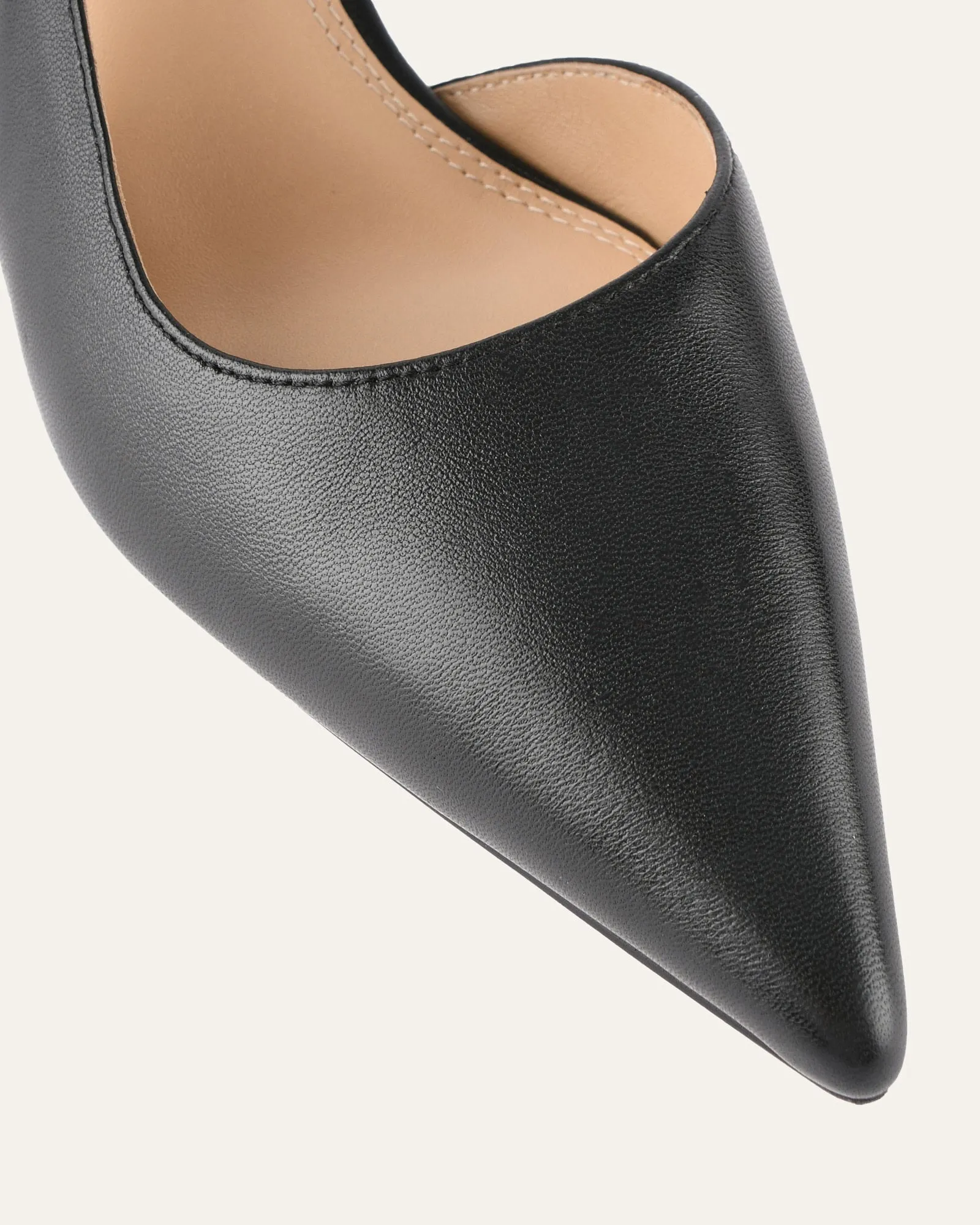 RICKI TALONS MOYENS CUIR NOIR