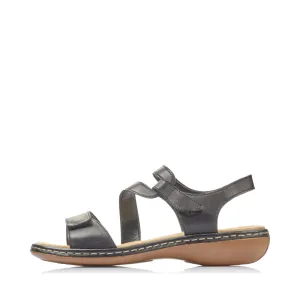 Rieker Sandale Regina C7 pour Femme en Noir