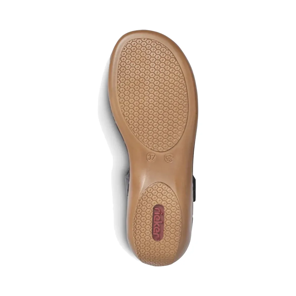 Rieker Sandale Regina C7 pour Femme en Noir