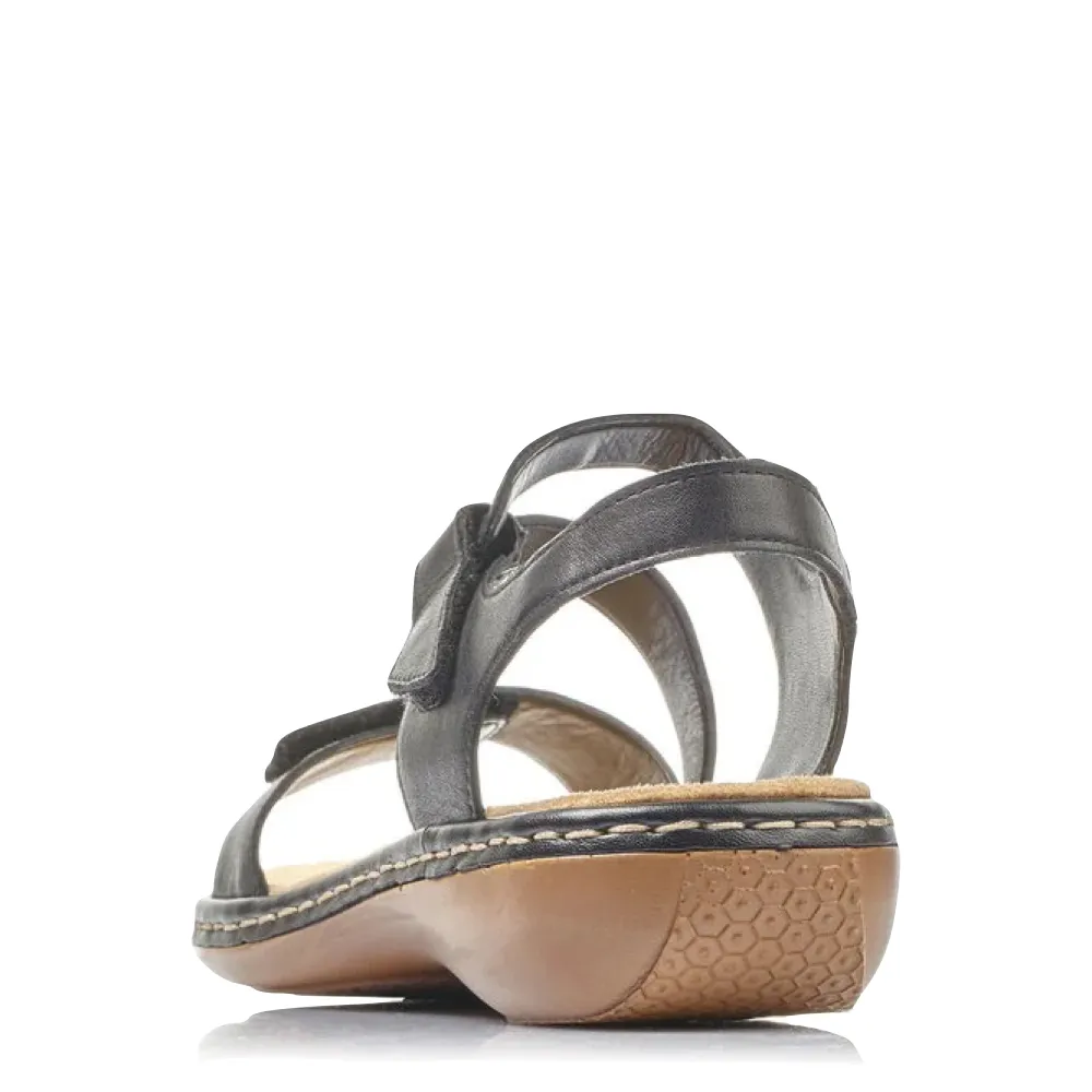 Rieker Sandale Regina C7 pour Femme en Noir