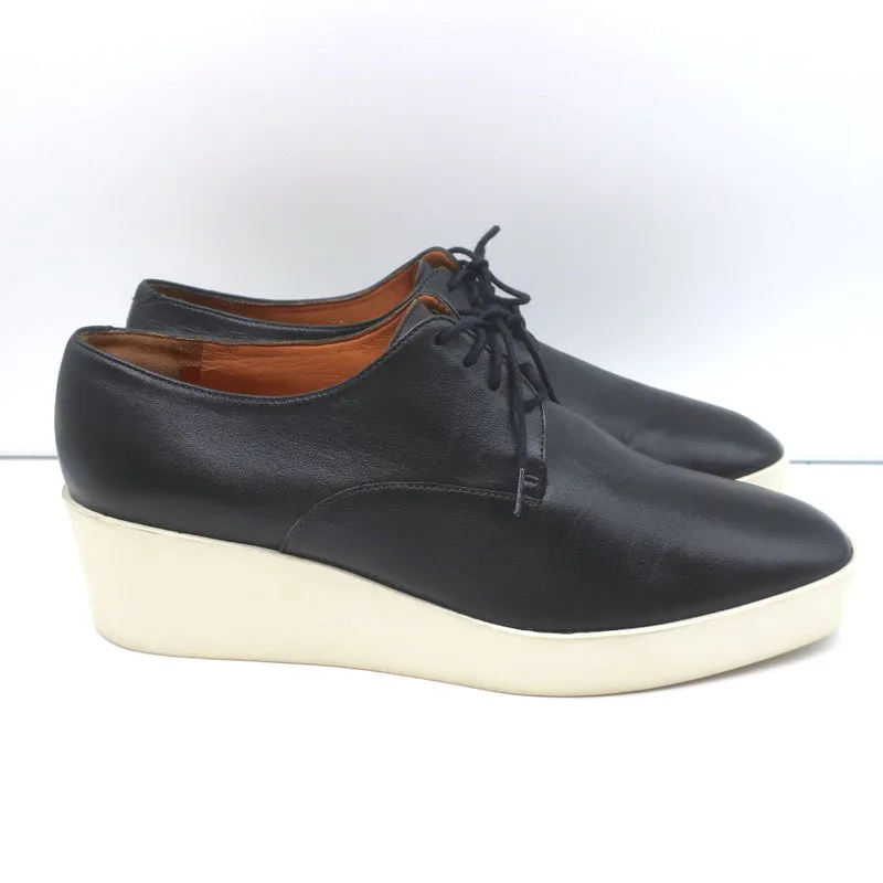 Derby à plateforme Robert Clergerie avec wedges Lindsey en cuir noir taille 41