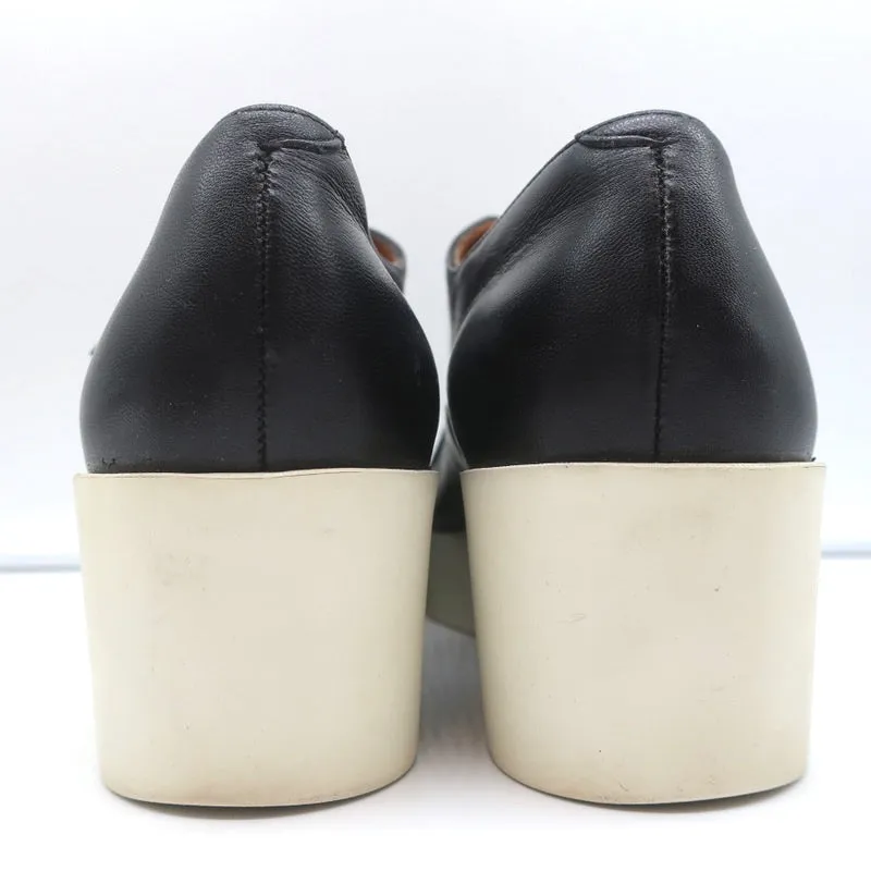 Derby à plateforme Robert Clergerie avec wedges Lindsey en cuir noir taille 41