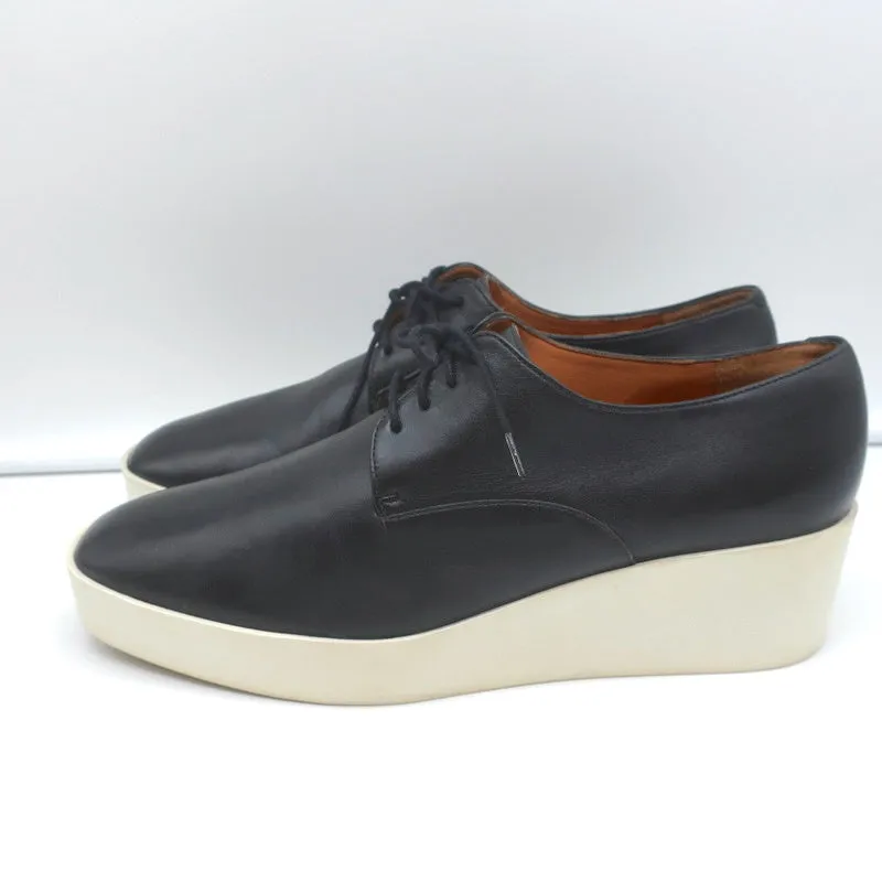 Derby à plateforme Robert Clergerie avec wedges Lindsey en cuir noir taille 41
