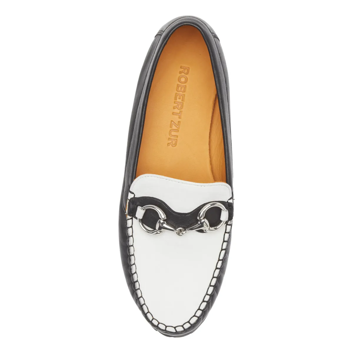 Robert Zur Femme Soho Cuir Noir/Blanc