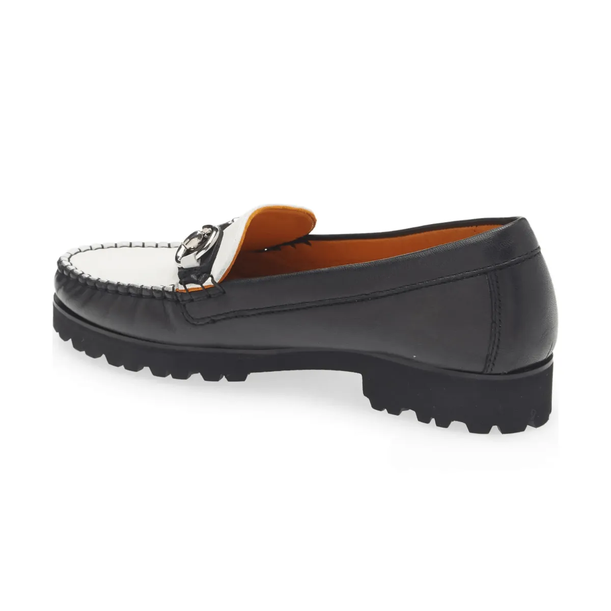 Robert Zur Femme Soho Cuir Noir/Blanc